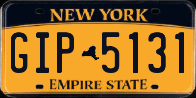 NY license plate GIP5131