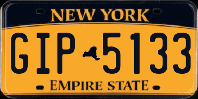 NY license plate GIP5133