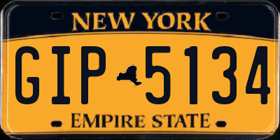 NY license plate GIP5134
