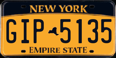 NY license plate GIP5135