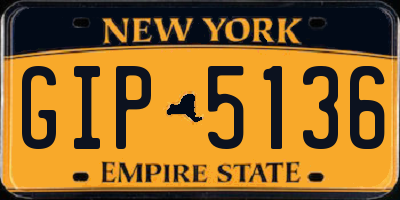 NY license plate GIP5136