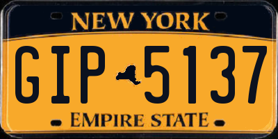 NY license plate GIP5137