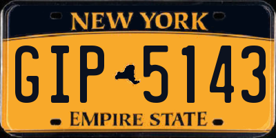 NY license plate GIP5143