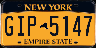 NY license plate GIP5147