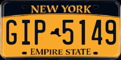 NY license plate GIP5149