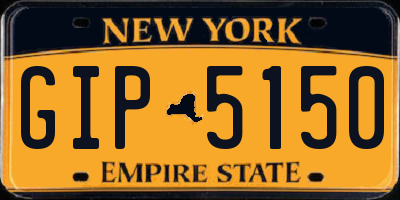 NY license plate GIP5150