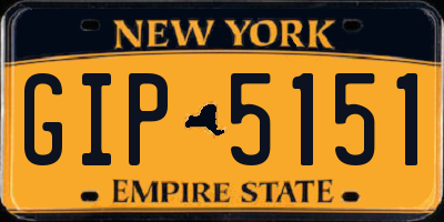 NY license plate GIP5151