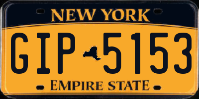 NY license plate GIP5153