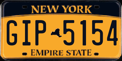 NY license plate GIP5154