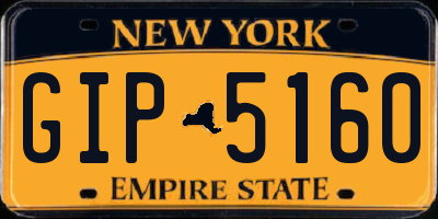 NY license plate GIP5160