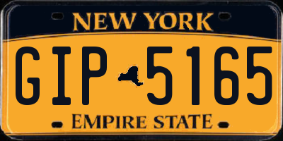 NY license plate GIP5165