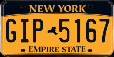 NY license plate GIP5167