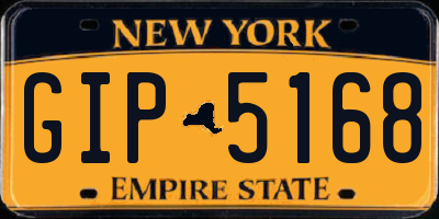 NY license plate GIP5168