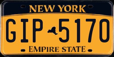 NY license plate GIP5170