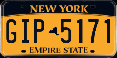 NY license plate GIP5171