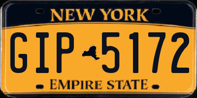 NY license plate GIP5172