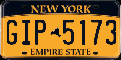 NY license plate GIP5173