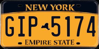 NY license plate GIP5174