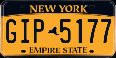 NY license plate GIP5177