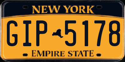 NY license plate GIP5178