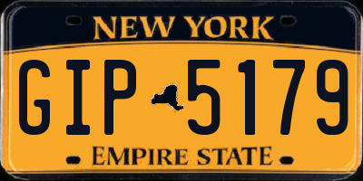 NY license plate GIP5179