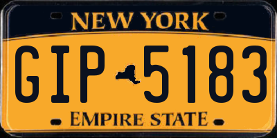 NY license plate GIP5183