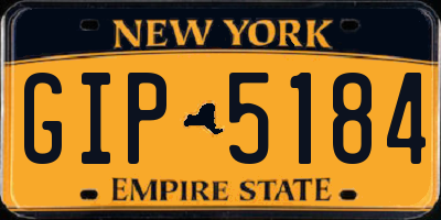 NY license plate GIP5184