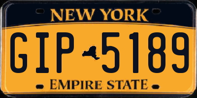 NY license plate GIP5189