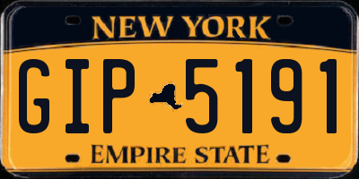 NY license plate GIP5191