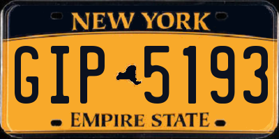 NY license plate GIP5193
