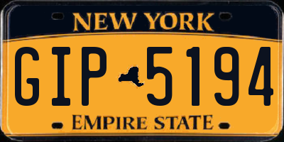 NY license plate GIP5194