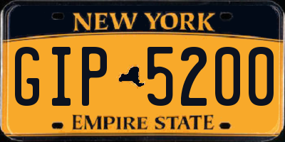NY license plate GIP5200
