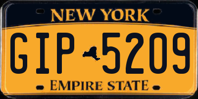 NY license plate GIP5209
