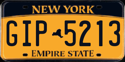NY license plate GIP5213