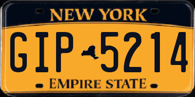 NY license plate GIP5214
