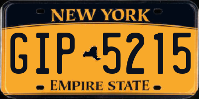 NY license plate GIP5215