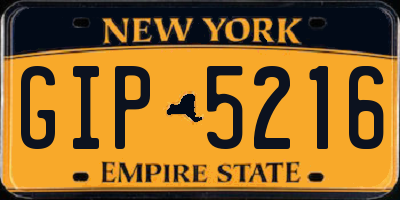 NY license plate GIP5216