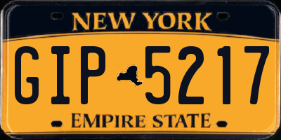 NY license plate GIP5217