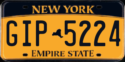 NY license plate GIP5224