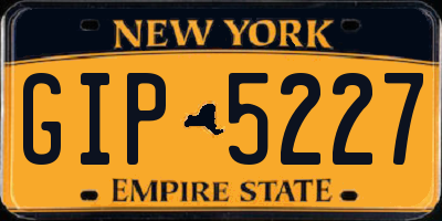 NY license plate GIP5227
