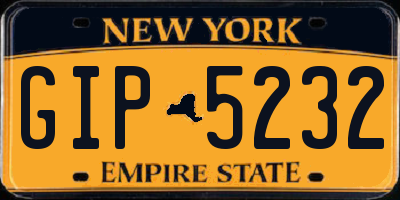 NY license plate GIP5232