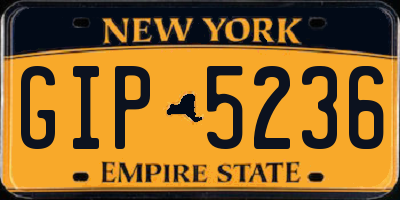 NY license plate GIP5236
