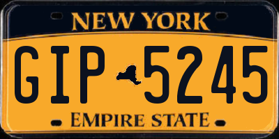 NY license plate GIP5245