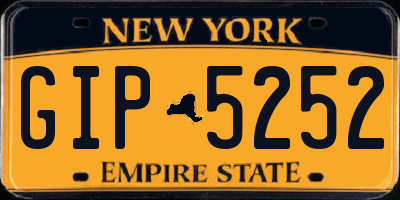 NY license plate GIP5252