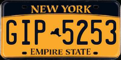 NY license plate GIP5253