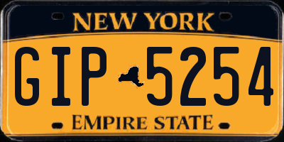 NY license plate GIP5254