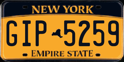 NY license plate GIP5259
