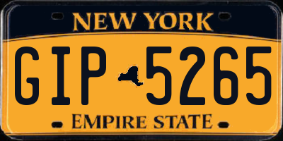 NY license plate GIP5265
