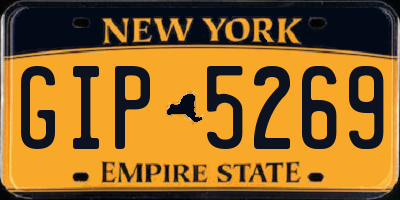 NY license plate GIP5269