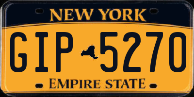 NY license plate GIP5270